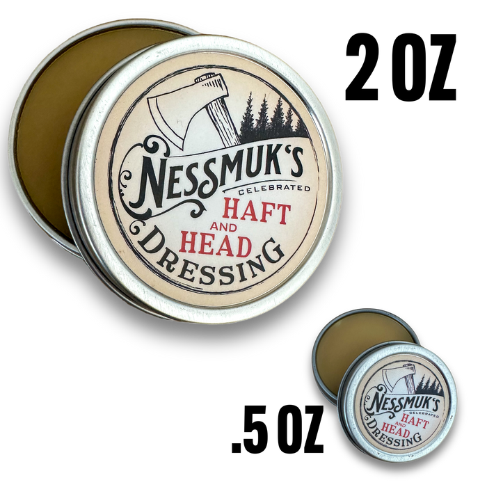 Nessmuk's Haft and Head Dressing, 2 oz. and 5 oz. tin