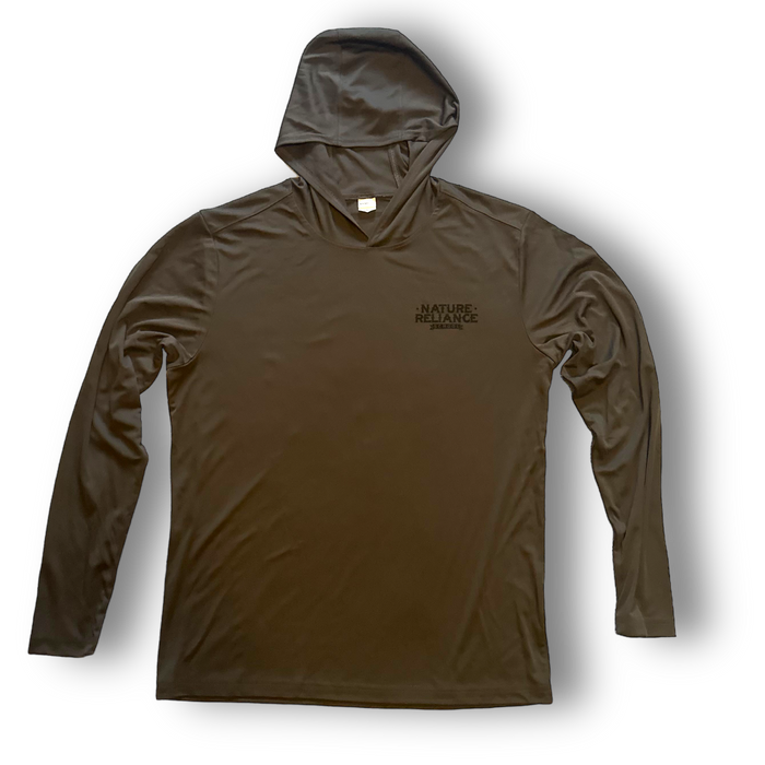 Long Sleeve Moisture-Wicking Polyester Shirt with Hood