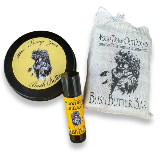 Bush Butter conditioning balm in tin, tube, and bar form from Wood Tramp Outdoors
