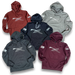 Collection of Nature Reliance School fleece hoodies in Maroon, Charcoal, White, Gray, Rust, and Black, designed for warmth, comfort, and durability