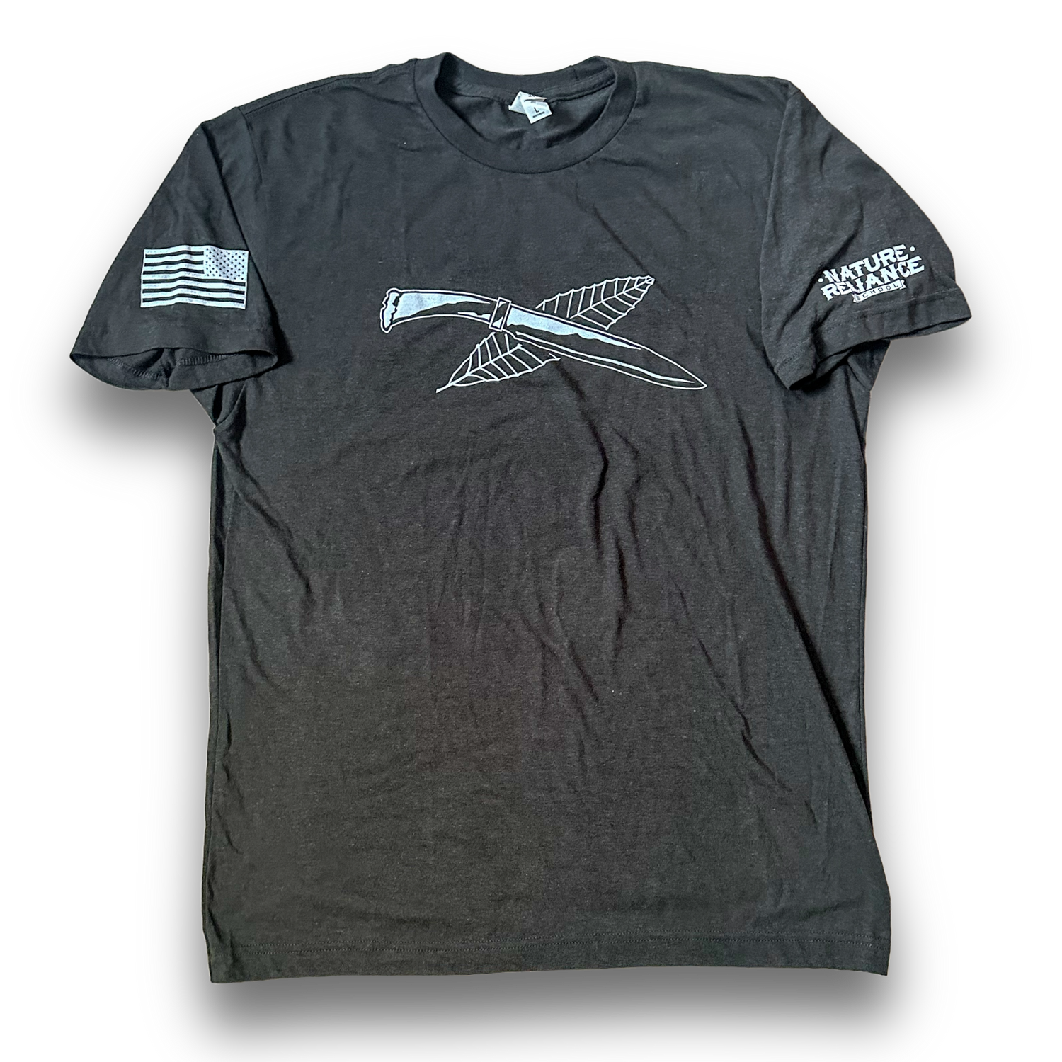 Black T-Shirt – Classic black t-shirt designed for durability and comfort, perfect for outdoor enthusiasts.